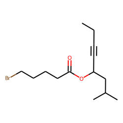 5-Bromovaleric acid, 2-methyloct-5-yn-4-yl ester