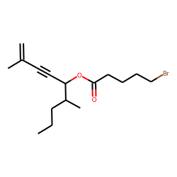 5-Bromovaleric acid, 2,6-dimethylnon-1-en-3-yn-5-yl ester