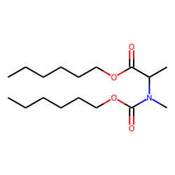 DL-Alanine, N-methyl-N-hexyloxycarbonyl-, hexyl ester