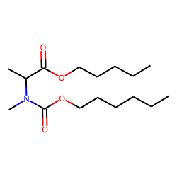 DL-Alanine, N-methyl-N-hexyloxycarbonyl-, pentyl ester