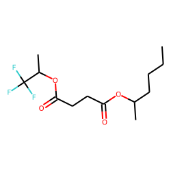 Succinic acid, 1,1,1-trifluoroprop-2-yl 2-hexyl ester