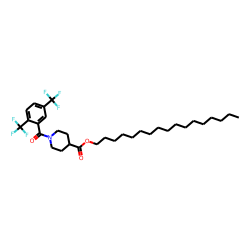 Isonipecotic acid, N-(2,5-di(trifluoromethyl)benzoyl)-, heptadecyl ester