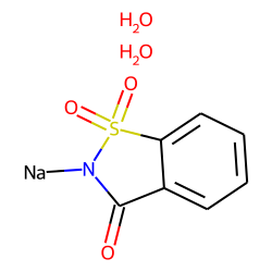 Saccharin, sodium salt, dihydrate