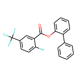 6-Fluoro-3-trifluoromethylbenzoic acid, 2-biphenyl ester