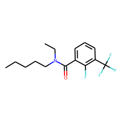 Benzamide, 2-fluoro-3-trifluoromethyl-N-pentyl-N-ethyl-