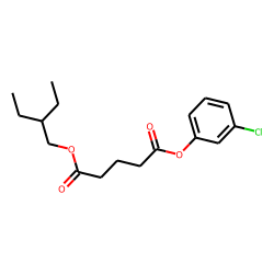 Glutaric acid, 3-chlorophenyl 2-ethylbutyl ester