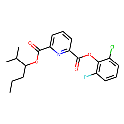 2,6-Pyridinedicarboxylic acid, 2-chloro-6-fluorophenyl 2-methylhex-3-yl ester