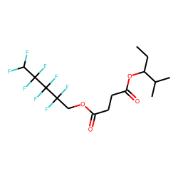 Succinic acid, 2,2,3,3,4,4,5,5-octafluoropentyl 2-methylpent-3-yl ester