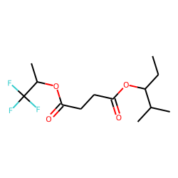Succinic acid, 1,1,1-trifluoroprop-2-yl 2-methylpent-3-yl ester