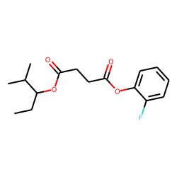 Succinic acid, 2-fluorophenyl 2-methylpent-3-yl ester