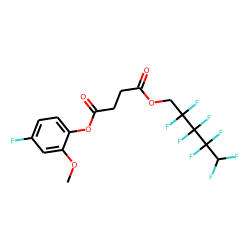 Succinic acid, 2,2,3,3,4,4,5,5-octafluoropentyl 4-fluoro-2-methoxyphenyl ester
