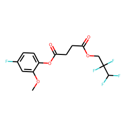Succinic acid, 2,2,3,3-tetrafluoropropyl 4-fluoro-2-methoxyphenyl ester