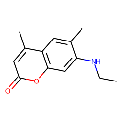 2H-1-Benzopyran-2-one, 7-(ethylamino)-4,6-dimethyl-