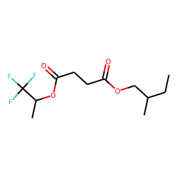 Succinic acid, 1,1,1-trifluoroprop-2-yl 2-methylbutyl ester