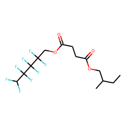 Succinic acid, 2,2,3,3,4,4,5,5-octafluoropentyl 2-methylbutyl ester