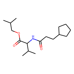 L-Valine, N-(3-cyclopentylpropionyl)-, isobutyl ester
