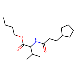 L-Valine, N-(3-cyclopentylpropionyl)-, butyl ester