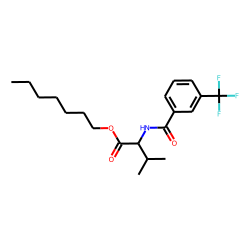 L-Valine, N-(3-trifluoromethylbenzoyl)-, heptyl ester