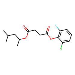 Succinic acid, 2-chloro-6-fluorophenyl 4-methylpent-2-yl ester