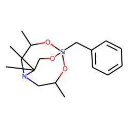 1-benzyl, 4,4,7,10-tetramethylsilatrane, c