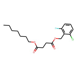 Succinic acid, 2-chloro-6-fluorobenzyl heptyl ester