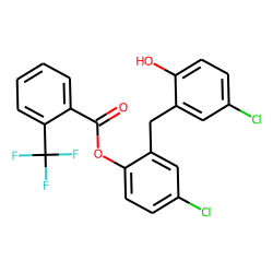 Dichlorophen, O-(2-trifluoromethylbenzoyl)-