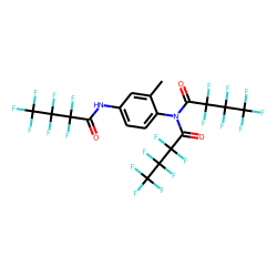 2-Methylbenzene-1,4-diamine, tris(heptafluorobutyryl)-, isomer 1