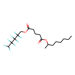 Glutaric acid, 2,2,3,3,4,4,5,5-octafluoropentyl 2-octyl ester