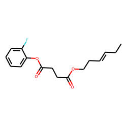 Succinic acid, 2-fluorophenyl trans-hex-3-en-1-yl ester