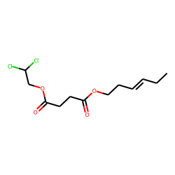 Succinic acid, 2,2-dichloroethyl trans-hex-3-en-1-yl ester