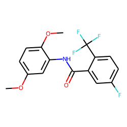 3-Fluoro-6-trifluoromethylbenzamide, N-(2,5-dimethoxyphenyl)-