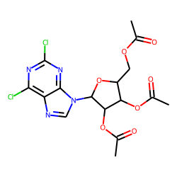 9H-purine, 2,6-dichloro-9-beta-d-ribofuranosyl-, 2',3',5'-triacetate
