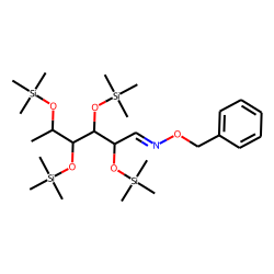 L-(+)-Rhamnose, tetrakis(trimethylsilyl) ether, benzyloxime (isomer 1)