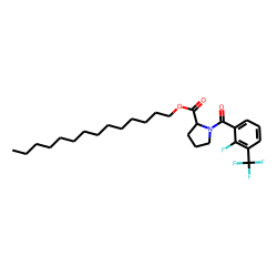 L-Proline, N-(2-fluoro-3-trifluoromethylbenzoyl)-, tetradecyl ester