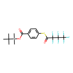 Benzoic acid, 4-heptafluorobutyrylthio-, tert.-butyldimethylsilyl ester