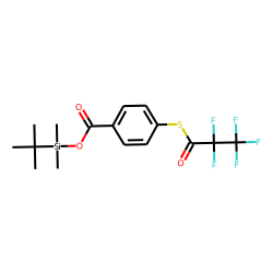 Benzoic acid, 4-pentafluoropropionylthio-, tert.-butyldimethylsilyl ester