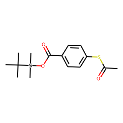 Benzoic acid, 4-acetylthio-, tert.-butyldimethylsilyl ester