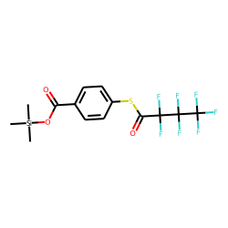 Benzoic acid, 4-heptafluorobutyrylthio-, trimethylsilyl ester