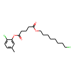 Glutaric acid, 8-chlorooctyl 2-chloro-5-methylphenyl ester