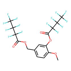 3-Hydroxy-4-methoxybenzyl alcohol, di(heptafluorobutyrate)