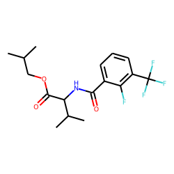 L-Valine, N-(2-fluoro-3-trifluoromethylbenzoyl)-, isobutyl ester