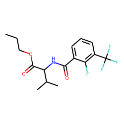 L-Valine, N-(2-fluoro-3-trifluoromethylbenzoyl)-, propyl ester