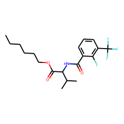 L-Valine, N-(2-fluoro-3-trifluoromethylbenzoyl)-, hexyl ester