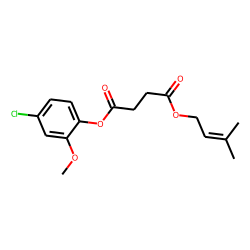 Succinic acid, 3-methylbut-2-en-1-yl 4-chloro-2-methoxyphenyl ester