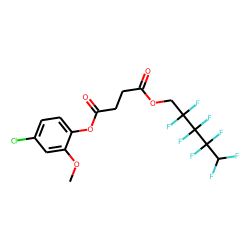 Succinic acid, 2,2,3,3,4,4,5,5-octafluoropentyl 4-chloro-2-methoxyphenyl ester