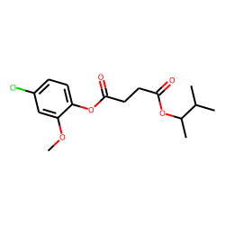 Succinic acid, 3-methylbut-2-yl 4-chloro-2-methoxyphenyl ester