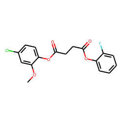 Succinic acid, 2-fluorophenyl 4-chloro-2-methoxyphenyl ester