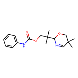 2H-1,3-oxazine-2-ethanol, 5,6-dihydro-b,b,5,5-tetramethyl-, carbanilate