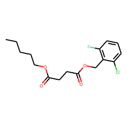 Succinic acid, 2-chloro-6-fluorobenzyl pentyl ester