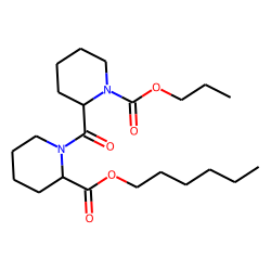 Pipecolylpipecolic acid, N-propoxycarbonyl-, hexyl ester